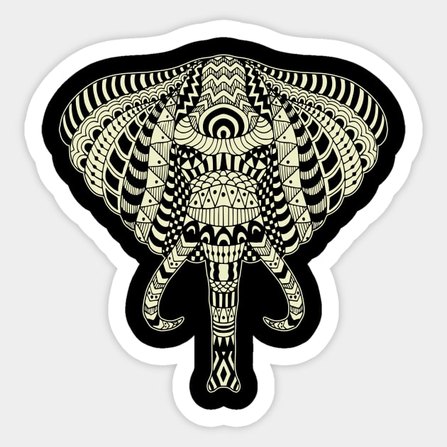 Elephant Sticker by genevievemarkham